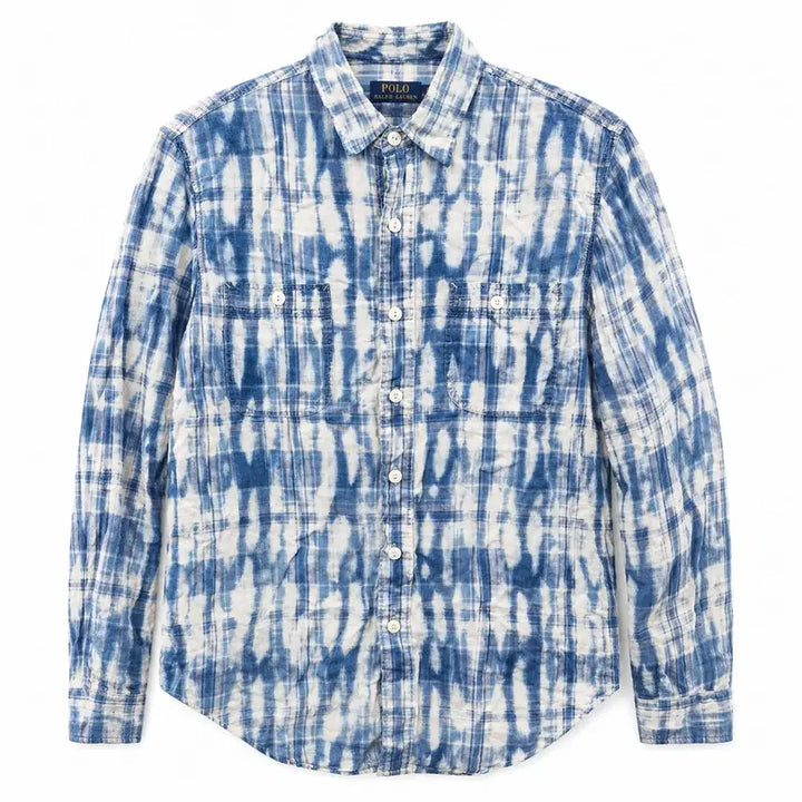 [BUNJANG] Polo Ralph Lauren Tie-Dye Shirt / 폴로 랄프로렌 타이 다이 셔츠 블루 M