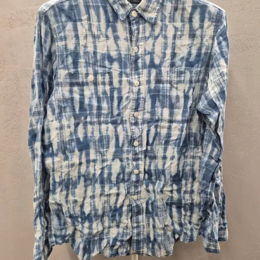 [BUNJANG] Polo Ralph Lauren Tie-Dye Shirt / 폴로 랄프로렌 타이 다이 셔츠 블루 M