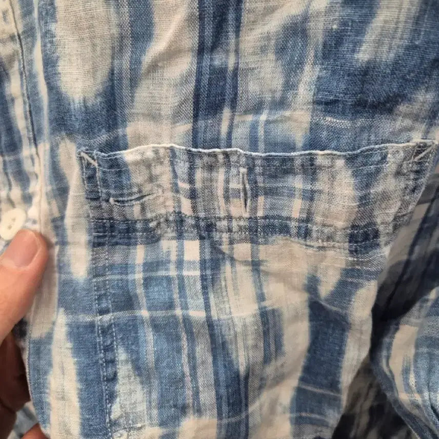 [BUNJANG] Polo Ralph Lauren Tie-Dye Shirt / 폴로 랄프로렌 타이 다이 셔츠 블루 M