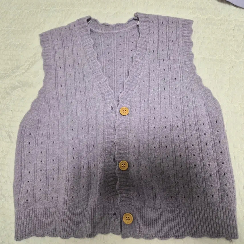 [BUNJANG] Purple Coordinate Set (Jacket Vest Cardigan Tennis Skirt) / 보라 코디 세트 (자켓 조끼가디건 테니스스커트)
