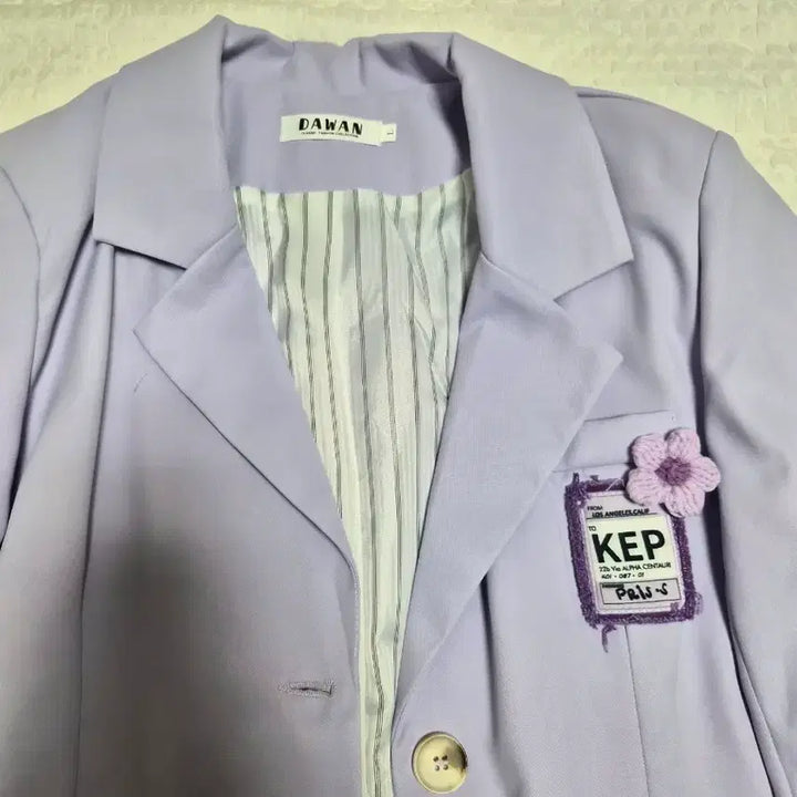 [BUNJANG] Purple Coordinate Set (Jacket Vest Cardigan Tennis Skirt) / 보라 코디 세트 (자켓 조끼가디건 테니스스커트)