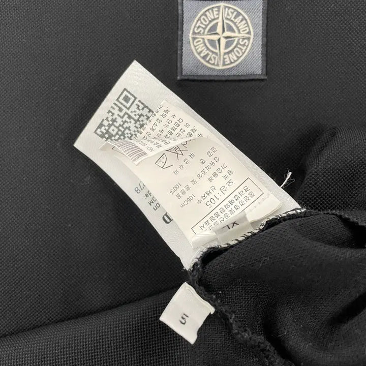 [BUNJANG] Stone Island XL Black Cotton Patch T-shirt / 스톤 아일랜드 xl 와펜 패치 블랙 코튼 반팔 저지 티셔츠
