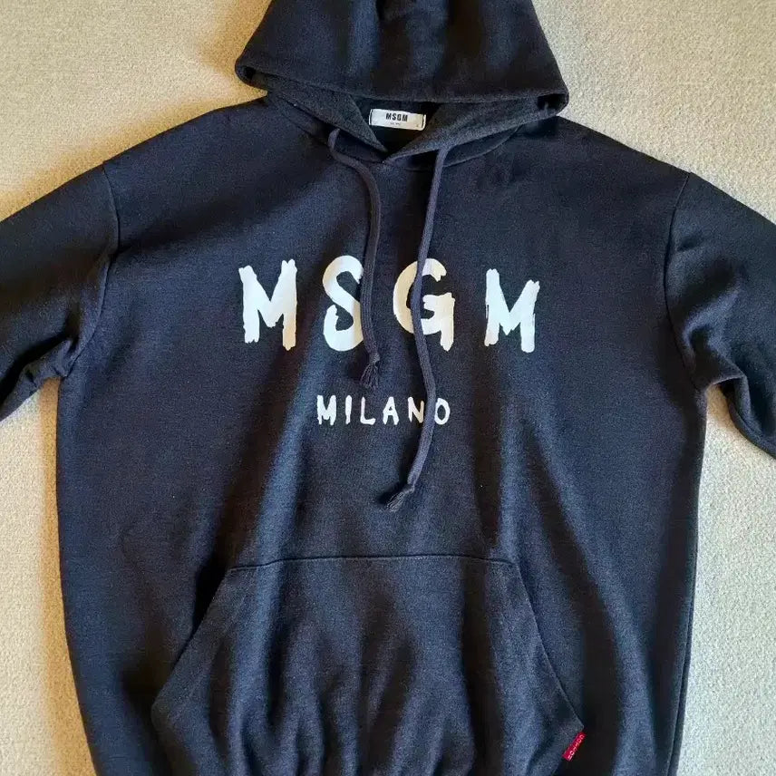 [BUNJANG] MSGM Milano Black Hoodie / MSGM밀라노블랙후드티