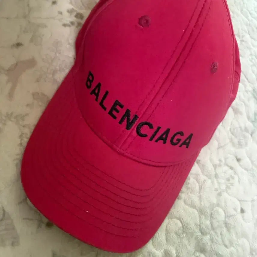 [BUNJANG] Balenciaga Cap Pink Hat / 발렌시아가 볼캡 모자 핑크