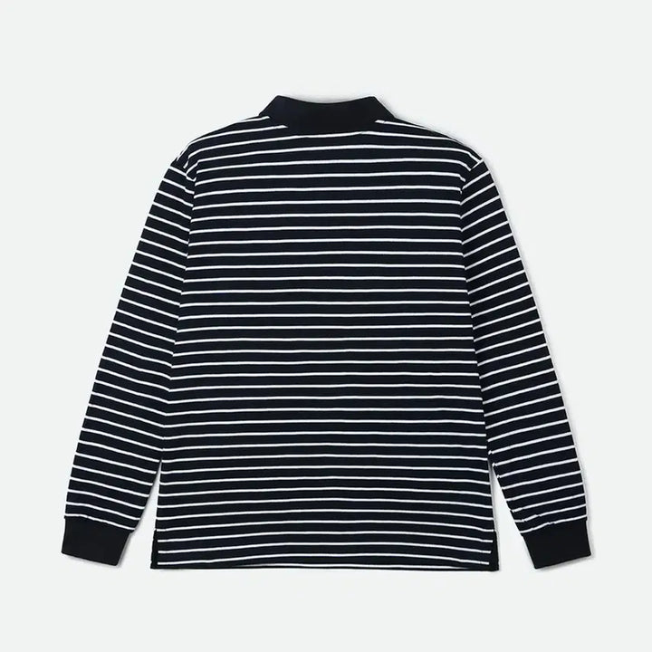 [SOLD OUT] 문선 스트라이프 PK 티셔츠 네이비 S