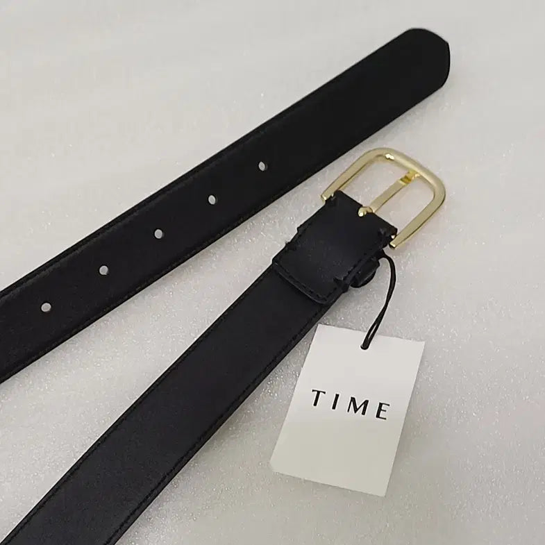 [SOLD OUT] TIME 타임 정장 캐주얼 여성 레더 가죽 벨트 블랙 새것 사랑봉봉