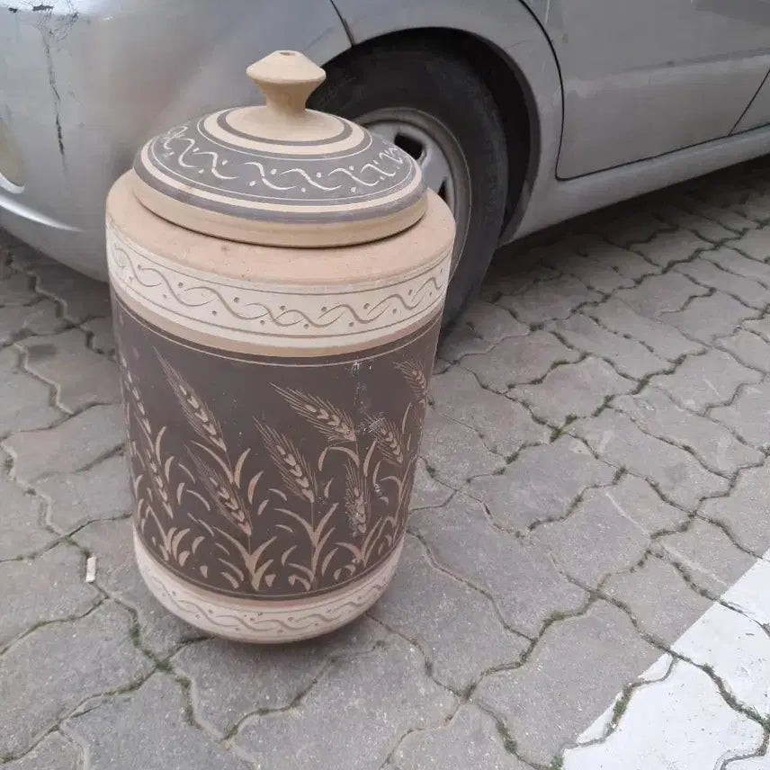 [BUNJANG] Vintage Ceramic Jar with Lid / 빈티지 뚜껑 도자기 항아리