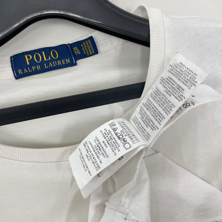 [BUNJANG] Polo Ralph Lauren Bear Logo White T-shirt / 폴로 랄프로렌 공용xl 베어 로고 화이트 반팔 티셔츠