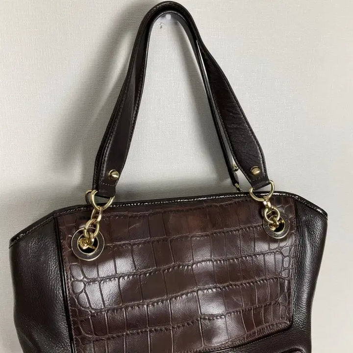 [BUNJANG] Daks Crocodile Leather Shoulder Bag / 닥스/악어 가죽 숄더백 여성 가방/라덴