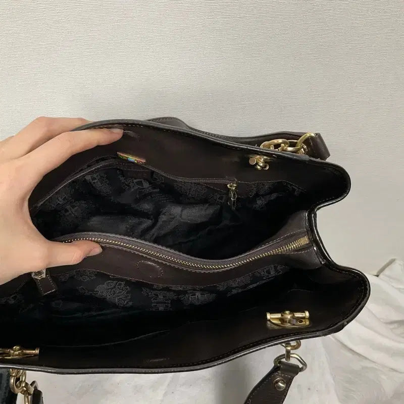 [BUNJANG] Daks Crocodile Leather Shoulder Bag / 닥스/악어 가죽 숄더백 여성 가방/라덴