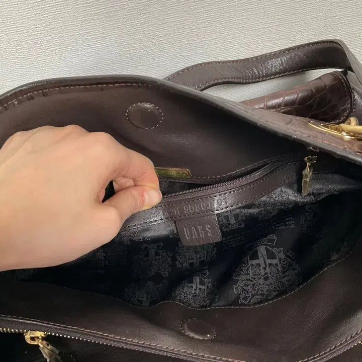 [BUNJANG] Daks Crocodile Leather Shoulder Bag / 닥스/악어 가죽 숄더백 여성 가방/라덴