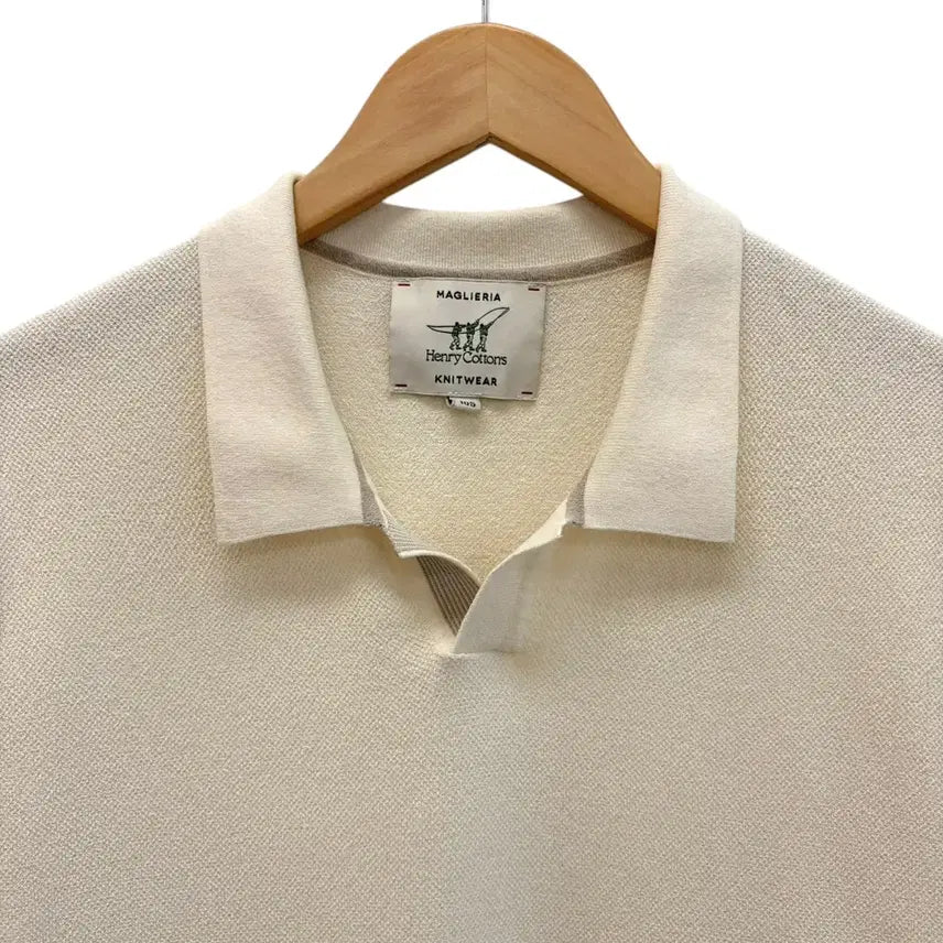 [BUNJANG] Henry Cotton Knit Short Sleeve Shirt / 헨리코튼 니트 반팔
