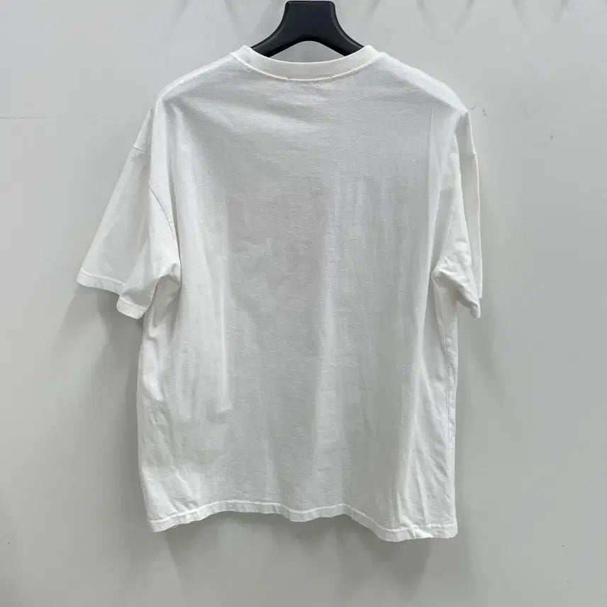 [BUNJANG] Mardi Unisex White Logo Short Sleeve T-shirt / 마르디 공용f 로고 화이트 반팔 티셔츠