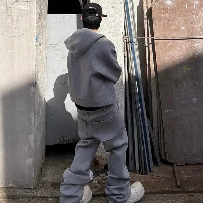 [BUNJANG] MJD Coin Seoul Crop Hoodie Zip-up / MJD 코인서울 크롭 후드 집업