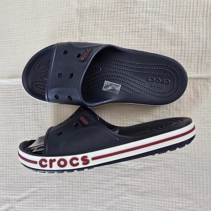 [BUNJANG] Crocs Slide Navy Slippers / 크록스 슬라이드 네이비 슬리퍼