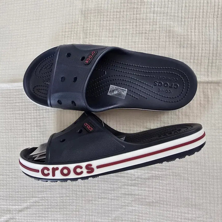 [BUNJANG] Crocs Slide Navy Slippers / 크록스 슬라이드 네이비 슬리퍼
