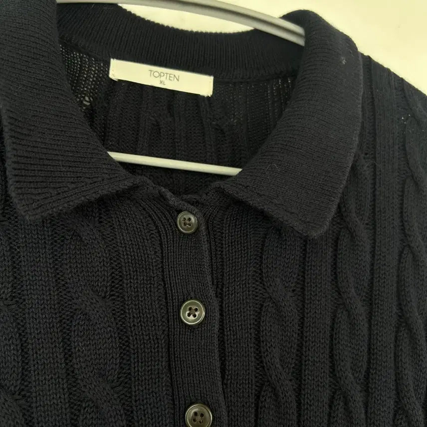 [BUNJANG] Top Ten Cable Knit Polo Shirt / 탑텐 폴로 카라티