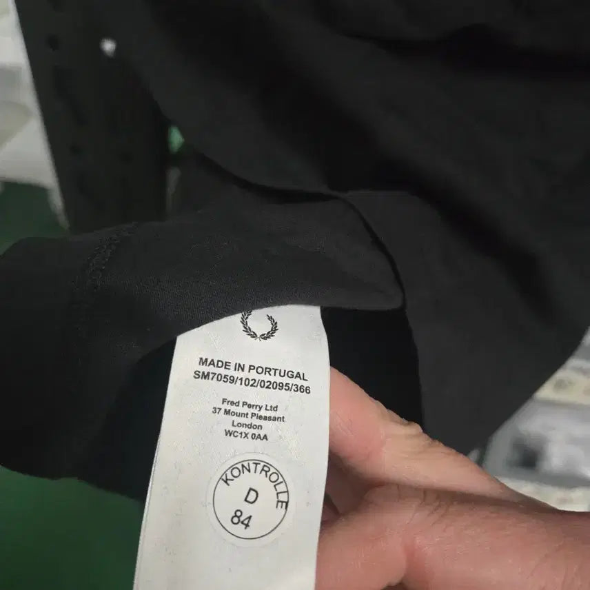 [BUNJANG] Raf Simons Fred Perry Black T-Shirt / 라프시몬스 프레드페리 콜라보 블랙 티셔츠