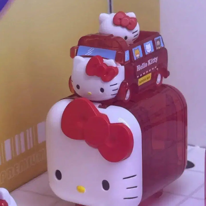 [BUNJANG] Minitoys Sanrio Hello Kitty School Bus Gacha / 미니토이 산리오 키티 미니카 스쿨버스 가챠