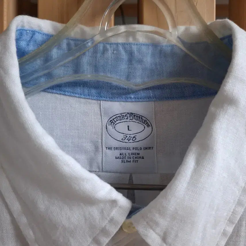 [BUNJANG] Brooks Brothers White Linen Shirt - Men&