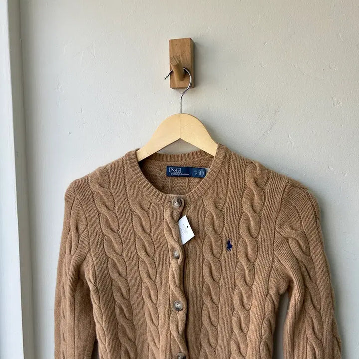 [BUNJANG] Polo Ralph Lauren Cable Knit Wool Cardigan / 16788 - 폴로 랄프로렌 케이블 울 가디건 (울 80% 캐시미어 10