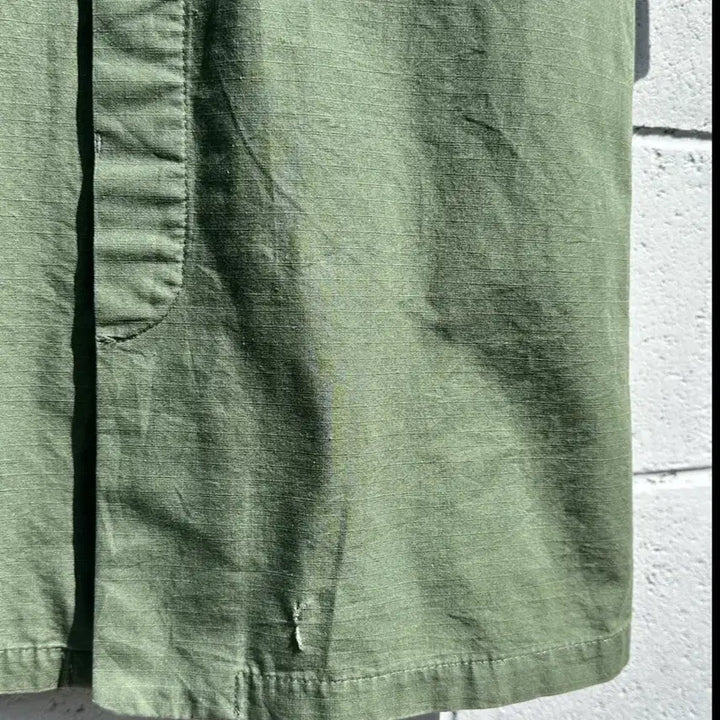 [BUNJANG] Nepenthes Khaki Pocket Shirt Dress / 네펜데스 카키 포켓 셔츠원피스