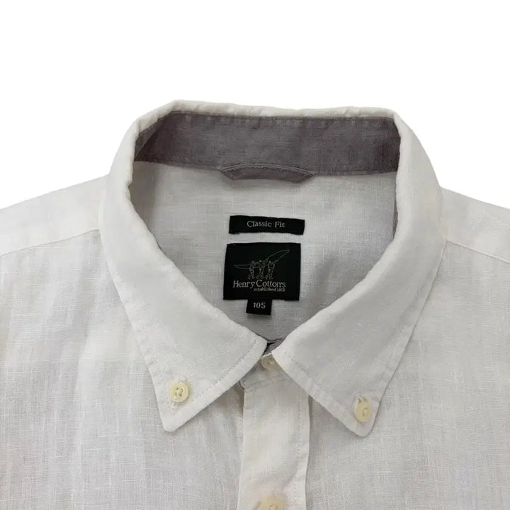 [BUNJANG] Henry Cotton Linen Short Sleeve Shirt / 헨리코튼 린넨 반팔셔츠