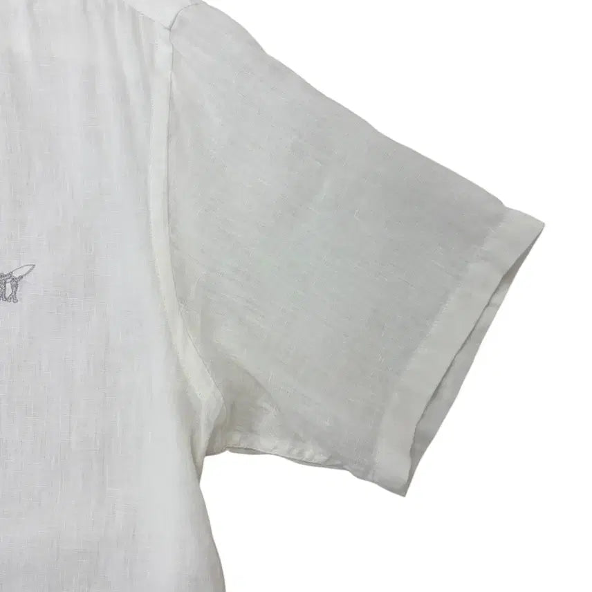 [BUNJANG] Henry Cotton Linen Short Sleeve Shirt / 헨리코튼 린넨 반팔셔츠