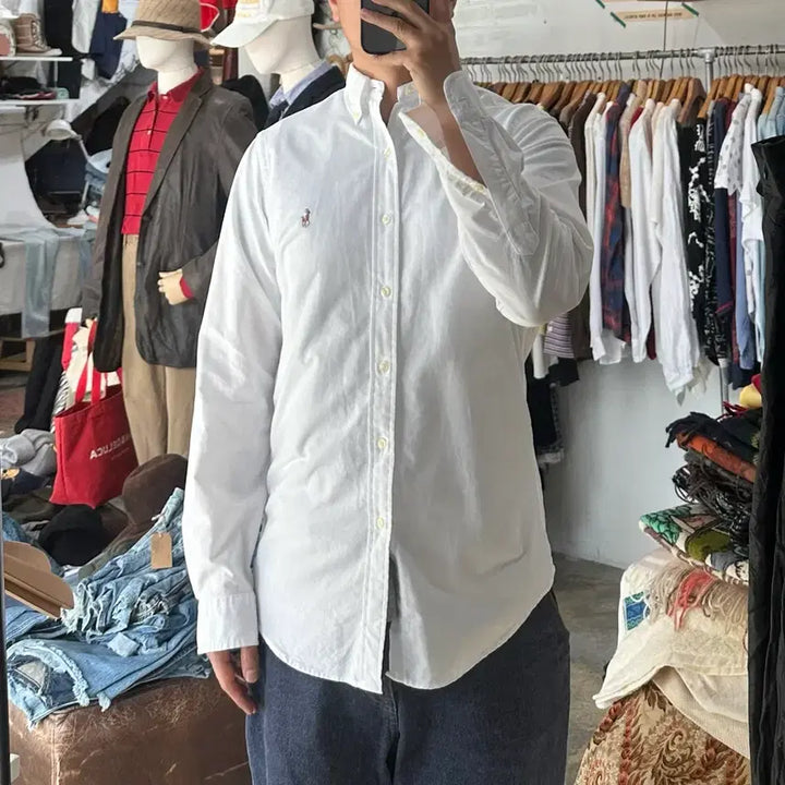 [SOLD OUT] (착용컷) 폴로 랄프로렌 옥스포드 셔츠 (남성용 98-100)