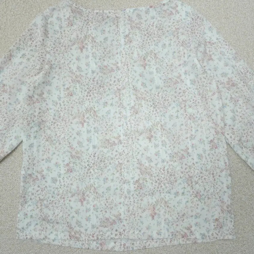 [BUNJANG] ABEND Vintage Floral 7-Part Cotton Blouse / (9/55)일본 ABEND 여성 7부 코튼 블라우스 플라워