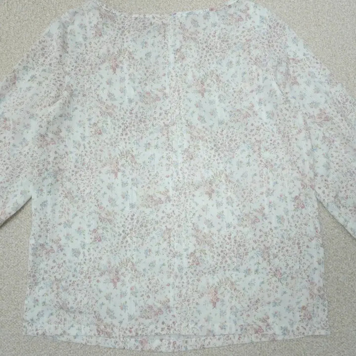 [BUNJANG] ABEND Vintage Floral 7-Part Cotton Blouse / (9/55)일본 ABEND 여성 7부 코튼 블라우스 플라워