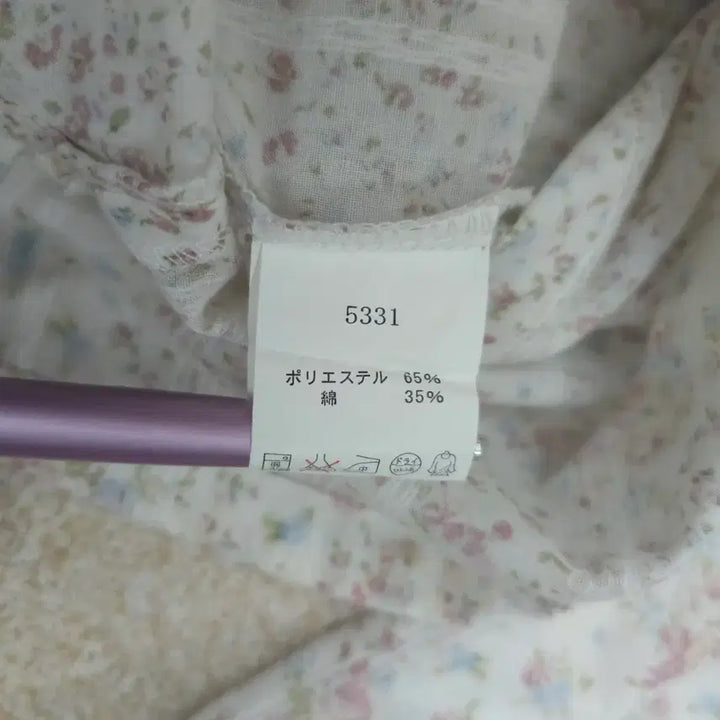 [BUNJANG] ABEND Vintage Floral 7-Part Cotton Blouse / (9/55)일본 ABEND 여성 7부 코튼 블라우스 플라워