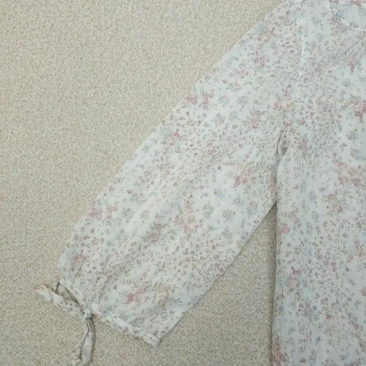 [BUNJANG] ABEND Vintage Floral 7-Part Cotton Blouse / (9/55)일본 ABEND 여성 7부 코튼 블라우스 플라워