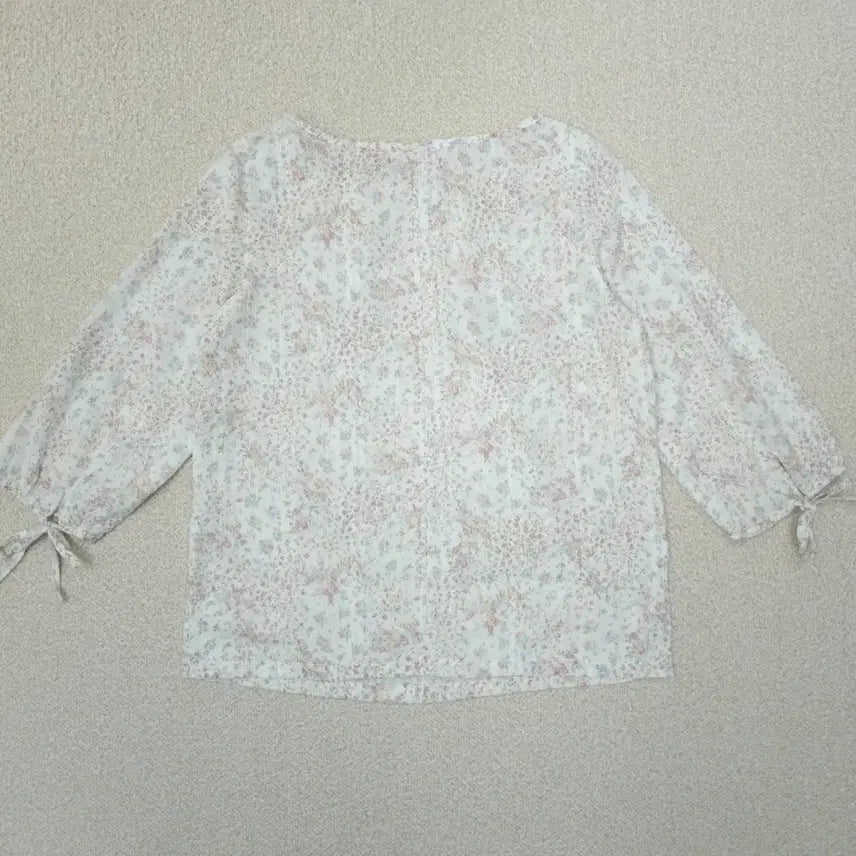 [BUNJANG] ABEND Vintage Floral 7-Part Cotton Blouse / (9/55)일본 ABEND 여성 7부 코튼 블라우스 플라워