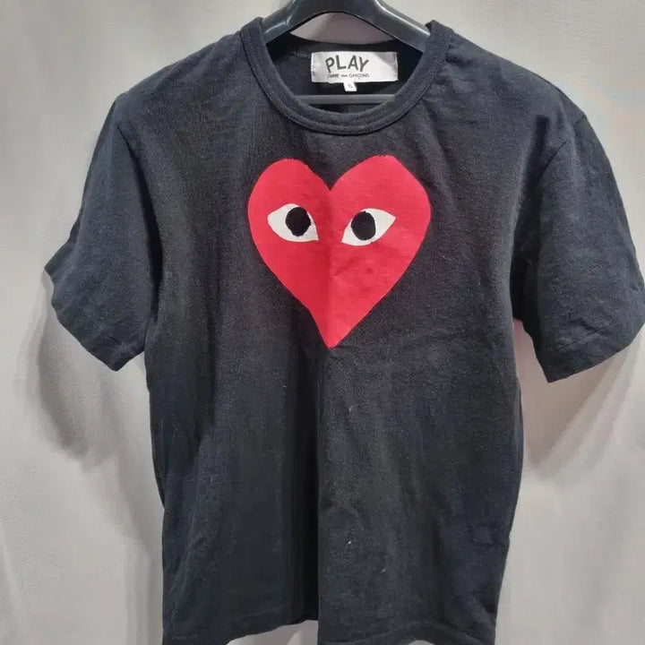 [BUNJANG] Comme des Garcons Play Black Heart T-shirt / 꼼데가르송 플레이 검정 하트 반팔티셔츠 s