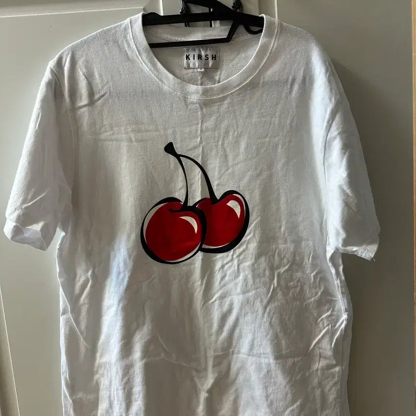 [BUNJANG] Kirsh Cherry Logo T-shirt White / 키르시 체리 로고 티셔츠 화이트