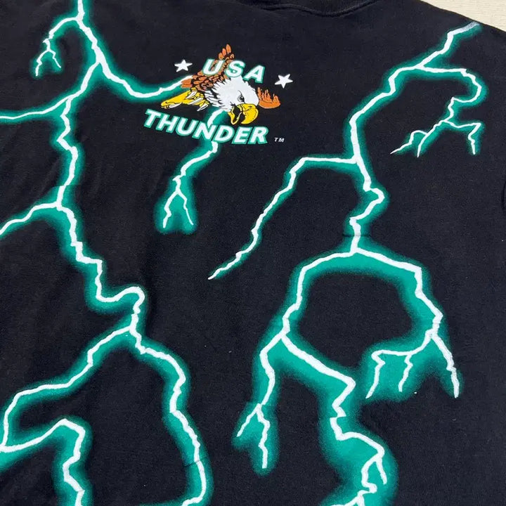 [BUNJANG] USA Thunder Yellowstone Indian Print T-Shirt / 90s USA썬더 인디언 옐로우스톤 티셔츠 XL사이즈