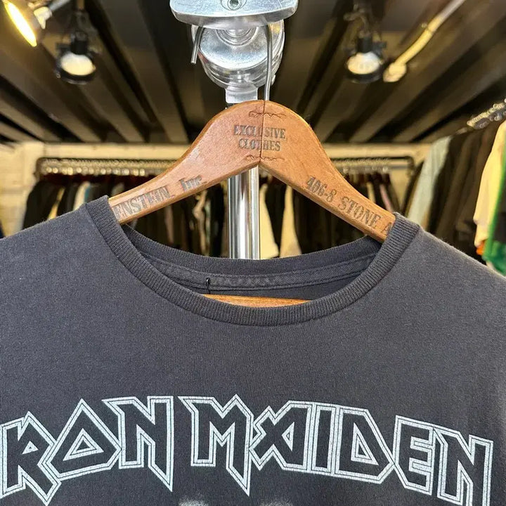 [BUNJANG] Iron Maiden Vintage Printed T-Shirt / [95-100]아이언 메이든 락밴드 프린팅 티셔츠