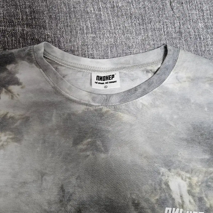 [BUNJANG] Pianer Gray Tie-dye T-shirt / 피아네르 타이다이 그레이 반팔티셔츠