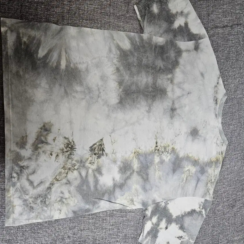 [BUNJANG] Pianer Gray Tie-dye T-shirt / 피아네르 타이다이 그레이 반팔티셔츠