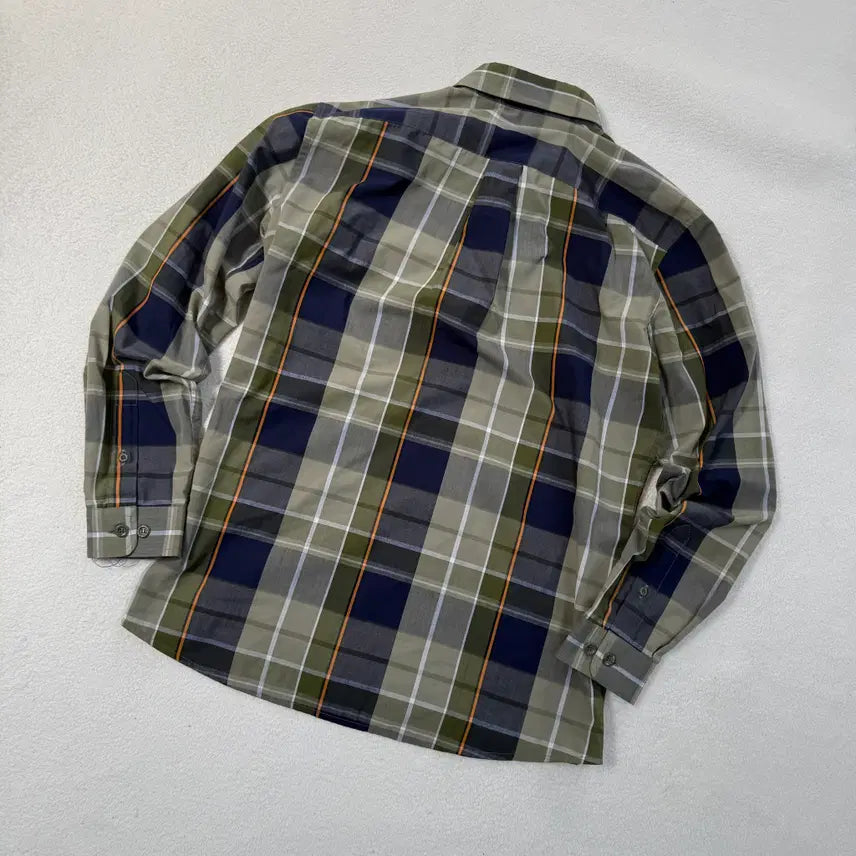 [BUNJANG] Kolon Checkered Long Sleeve Shirt / 95 코오롱 체크 긴팔 셔츠 0423T