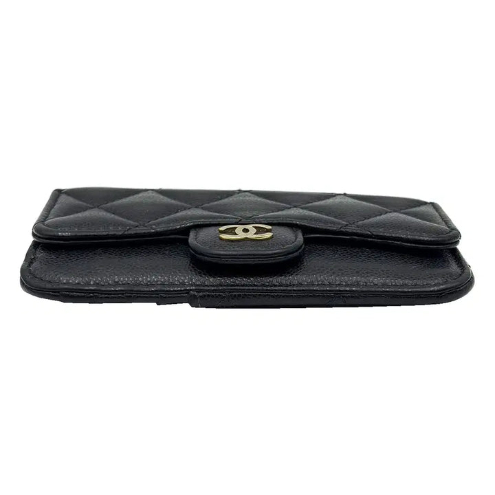 [SOLD OUT] 샤넬 Chanel AP0767 블랙 클래식 캐비어 지퍼 카드지갑