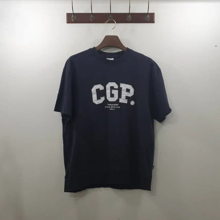 [SOLD OUT] L 코드그라피 남성 블랙 로고 반팔 스웻 티셔츠