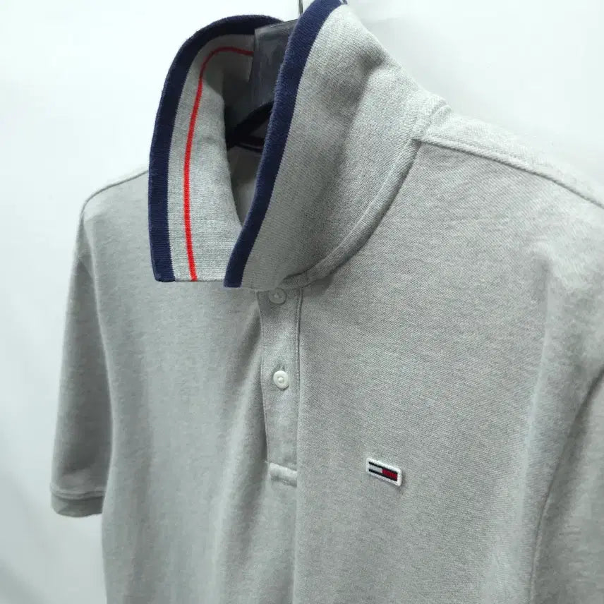 [BUNJANG] Tommy Jeans Mini Logo Polo Shirt (95-100) / 타미진스 코튼스판 미니로고 카라반팔 (95~100)