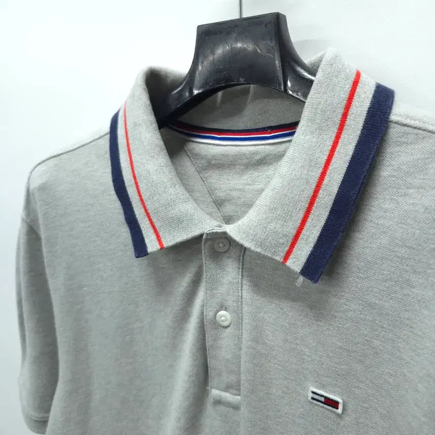 [BUNJANG] Tommy Jeans Mini Logo Polo Shirt (95-100) / 타미진스 코튼스판 미니로고 카라반팔 (95~100)