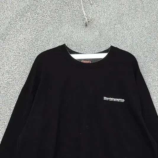 [BUNJANG] Fluke Black Printing Long Sleeve T-shirt (XL) / 플루크 블랙 프린팅 긴팔티 XL