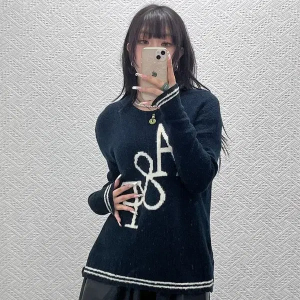 [BUNJANG] Abercrombie &amp; Fitch Retro Y2K Knit Top / 아베크롬비 올드스쿨 레트로 Y2K 여리핏 니트 90 C11059