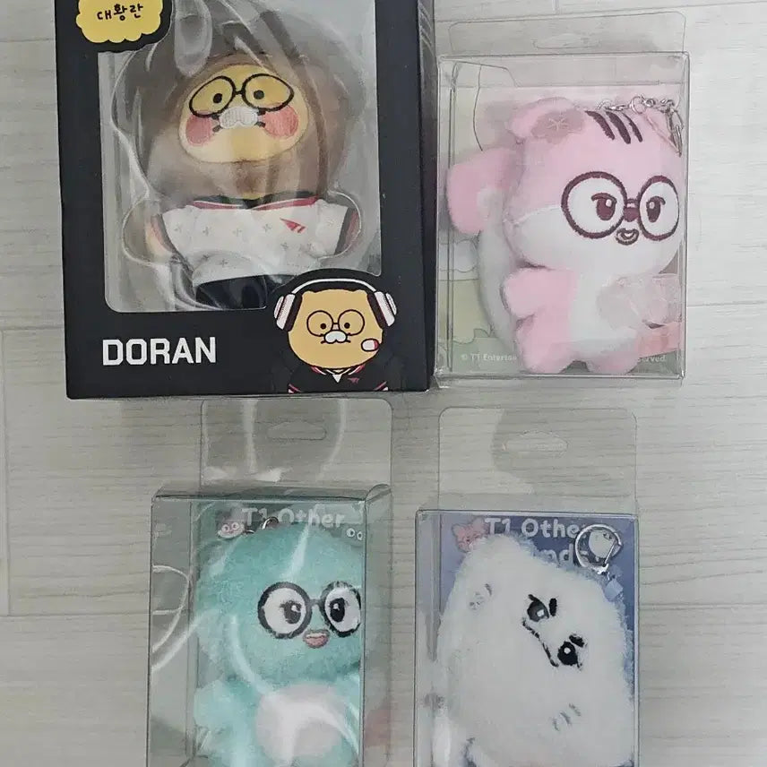 [BUNJANG] T1 Doran Animal Friends Doran Doll Keychain Bundle Set / [일괄/이번주만] 도란 춘식이 벚꽃 애니멀프렌즈 오너 만우절 인형 키링