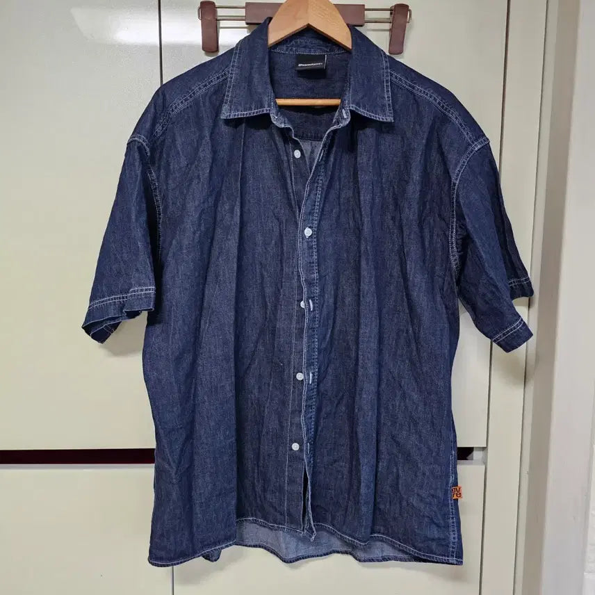 [SOLD OUT] 그르부라임 데님 반팔 셔츠110