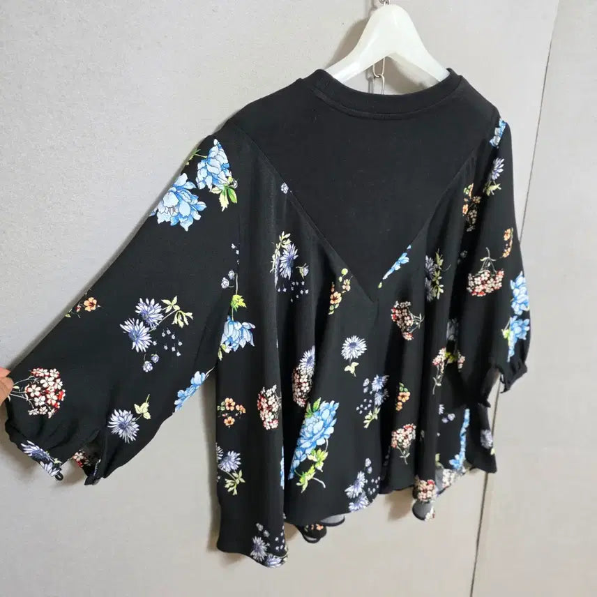 [SOLD OUT] LAP 면배색 블라우스 FF   n4705